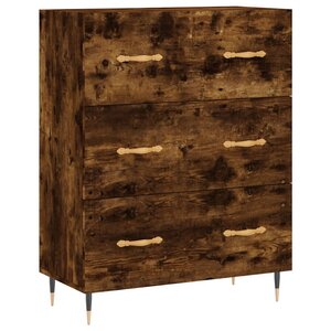 vidaXL Buffet chêne fumé 69 5x34x90 cm bois d'ingénierie
