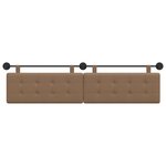 vidaXL Tête de lit suspendue Cappuccino Simili cuir