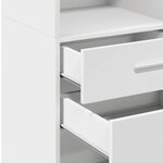 vidaXL Buffet haut blanc 30x42 5x124 cm bois d'ingénierie