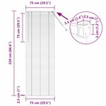 vidaXL Store de Fenêtre avec des rideaux Autre Blanc 80 x 130 cm Aluminium