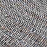 vidaXL Tapis à tissage plat d'extérieur 80x250 cm Marron et bleu
