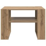 vidaXL Table basse Chêne artisanal 66 x 49 5 x 45 cm Bois d'ingénierie