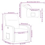 vidaXL Fauteuil inclinable rouge bordeaux tissu