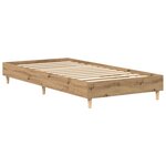 vidaXL Cadre de lit sans matelas chêne artisanal 90x190 cm