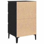 vidaXL Cabinet de chevet Chêne noir 40 x 35 x 69 cm Bois d'ingénierie