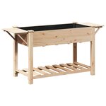 vidaXL Cache-pot de jardin avec étagère Beige 155 x 59 x 76 5 cm