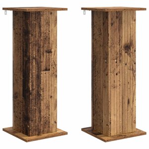 vidaXL Support de Plante 2 pc Bois ancien 30 5 x 30 x 80 5 cm