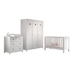 Amori Lit Bébé 60x120cm Commode Plan à Langer Armoire 3p