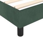 vidaXL Sommier à lattes de lit et matelas Vert foncé 180x200cm Velours