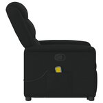 vidaXL Fauteuil de massage inclinable Noir Tissu