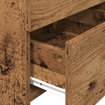 vidaXL Tables de chevet 2 pièces avec 2 tiroirs Bois ancien 40 x 36 5 x 62 cm