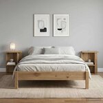 vidaXL Table basse 2 pc Chêne artisanal 40 x 30 x 49 cm