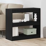 vidaXL Bibliothèque Chêne noir 80 x 30 x 72 cm Bois d'ingénierie