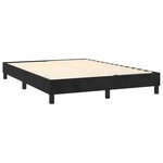 vidaXL Cadre de lit Noir 140x190 cm Velours
