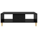 vidaXL Table basse Chêne noir 103 5 x 60 x 35 cm Bois d'ingénierie