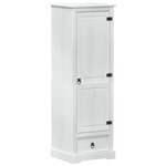 vidaXL Armoires avec tiroir Blanc 55 x 50 x 170 cm Pin massif