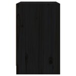 vidaXL Tables de chevet 2 Pièces Noir 40x31x50 cm Bois de pin massif