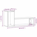 vidaXL Meubles TV 2 Pièces sonoma gris 100x30x50 cm bois d'ingénierie