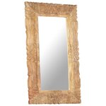 vidaXL Miroir 80x50 cm Bois de manguier massif