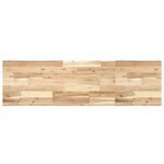 vidaXL Étagère de vasque murale acier et bois massif d'acacia