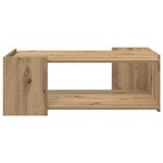 vidaXL Table basse Chêne artisanal 90 x 50 x 33 cm Bois d'ingénierie