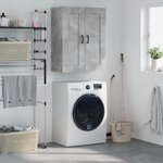 vidaXL Armoire murale gris béton 69 5x34x90 cm bois d'ingénierie
