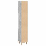 vidaXL Armoire de salle de bain gris béton 30x30x190 cm