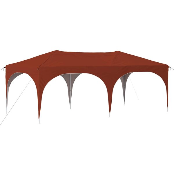 vidaXL Tente de fête pop-up 575 x 288 x 245 cm Terre cuite