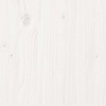 vidaXL Cadre de lit sans matelas blanc 120x200 cm bois de pin massif