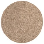 vidaXL Tapis 90 cm aspect jute intérieur et extérieur