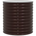 vidaXL Jardinière surélevée Marron 80 x 80 x 81 cm Acier