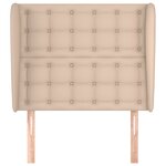 vidaXL Tête de lit avec oreilles Cappuccino 103x23x118/128 cm