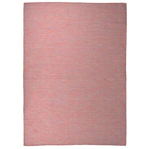 vidaXL Tapis à tissage plat d'extérieur 200x280 cm Rouge