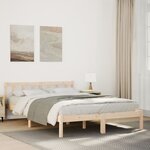 vidaXL Cadre de lit extra long sans matelas 160x210 cm bois massif pin