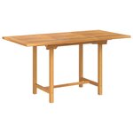 vidaXL Ensemble de salle à manger pour jardin 5 Pièces Marron Teck massif