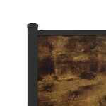 vidaXL Cadre de lit en métal sans matelas chêne fumé 100x200 cm