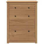 vidaXL Armoire à chaussures Panama 80x35x105 cm bois de pin massif