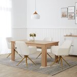 Chaise de salle à manger oeuf moderne blanc