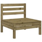 vidaXL Canapés de jardin sans accoudoirs 2 Pièces bois pin imprégné