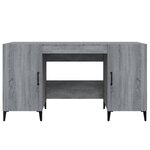 vidaXL Bureau Sonoma gris 140x50x75 cm Bois d'ingénierie