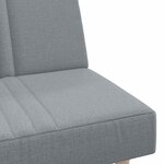 vidaXL Canapé-lit à gris clair tissu