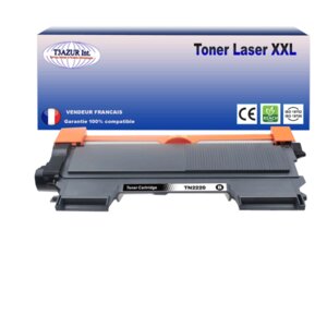 Toner compatible avec Brother TN2220, TN2010 pour Brother MFC7460, MFC7460DN - 2600 pages - T3AZUR