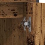 vidaXL Ensemble de mobilier de salle de bain avec étagère 2 Pièces Marron