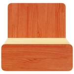 vidaXL Table de chevet Brun cire 44 x 32 5 x 40 cm Bois massif en pin