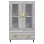 vidaXL Buffet haut sonoma gris 69 5x31x115 cm bois d'ingénierie