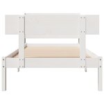 vidaXL Cadre de lit sans matelas blanc 90x190 cm bois de pin massif
