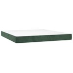 vidaXL Matelas de lit à ressorts ensachés fermeté moyenne 160x220x20 cm velours