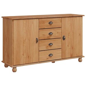 vidaXL Buffet avec tiroir ASKIM 133 5 x 40 x 79 cm Bois de pin massif