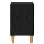 vidaXL Armoire de lit Chêne noir 40 x 30 x 50 cm Bois d'ingénierie