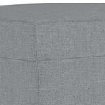 vidaXL Repose-pied Gris clair 70x55x41 cm Tissu